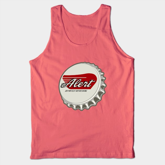 Vintage Alert Soda Bottlecap Tank Top by StudioPM71